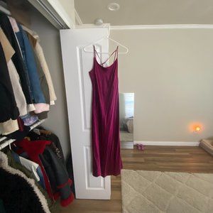 NWT Cuyana Charmeuse Slip Dress in Amethyst Size S